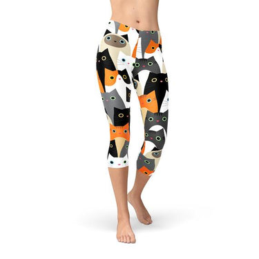 cat face leggings